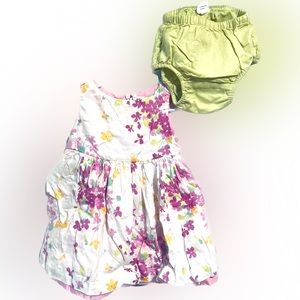 GAP floral stamp infant fluffy spring dress